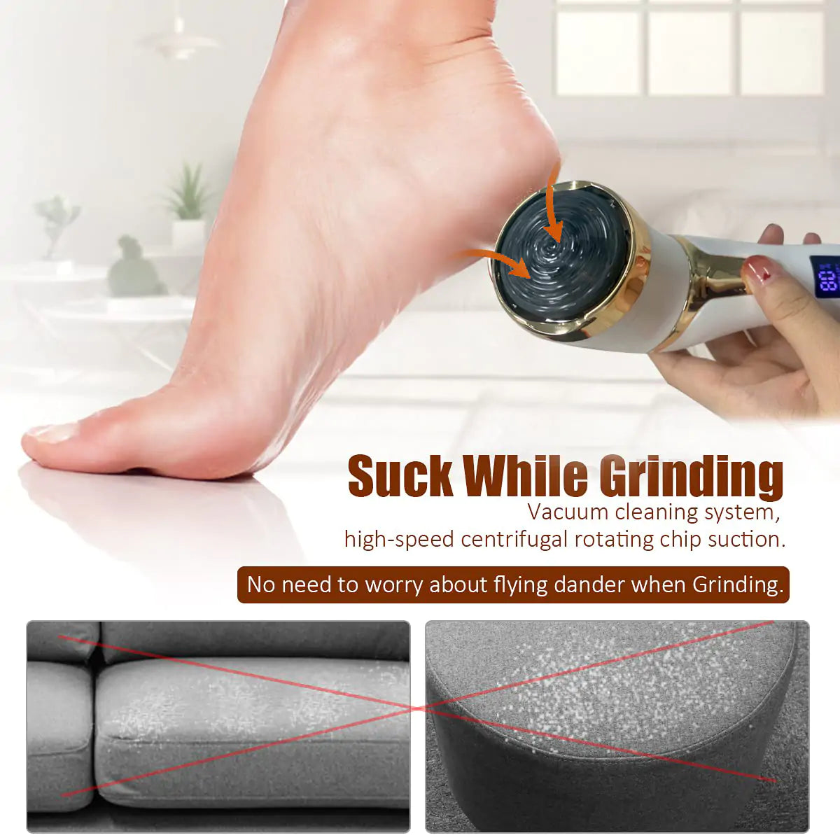Rechargeable Electric Pedicure Callus Remover – Professional Foot Care and Callus Shaving Tool