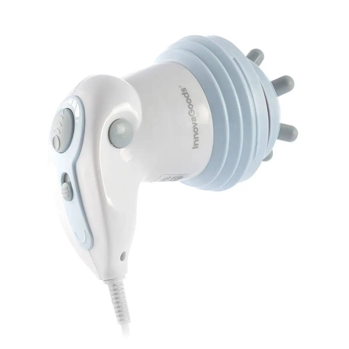 a close up of a hair dryer on a white background